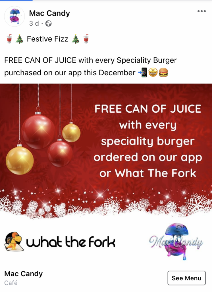 Food app promotion