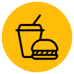 Burger and drink icon
